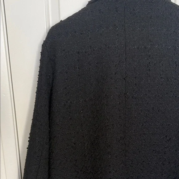 Abercrombie & Fitch black textured tweed blazer - Picture 7 of 11